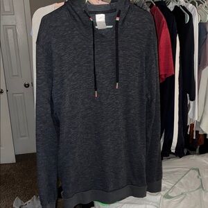 Adidas Dark Gray Hoodie with Colorful Accents